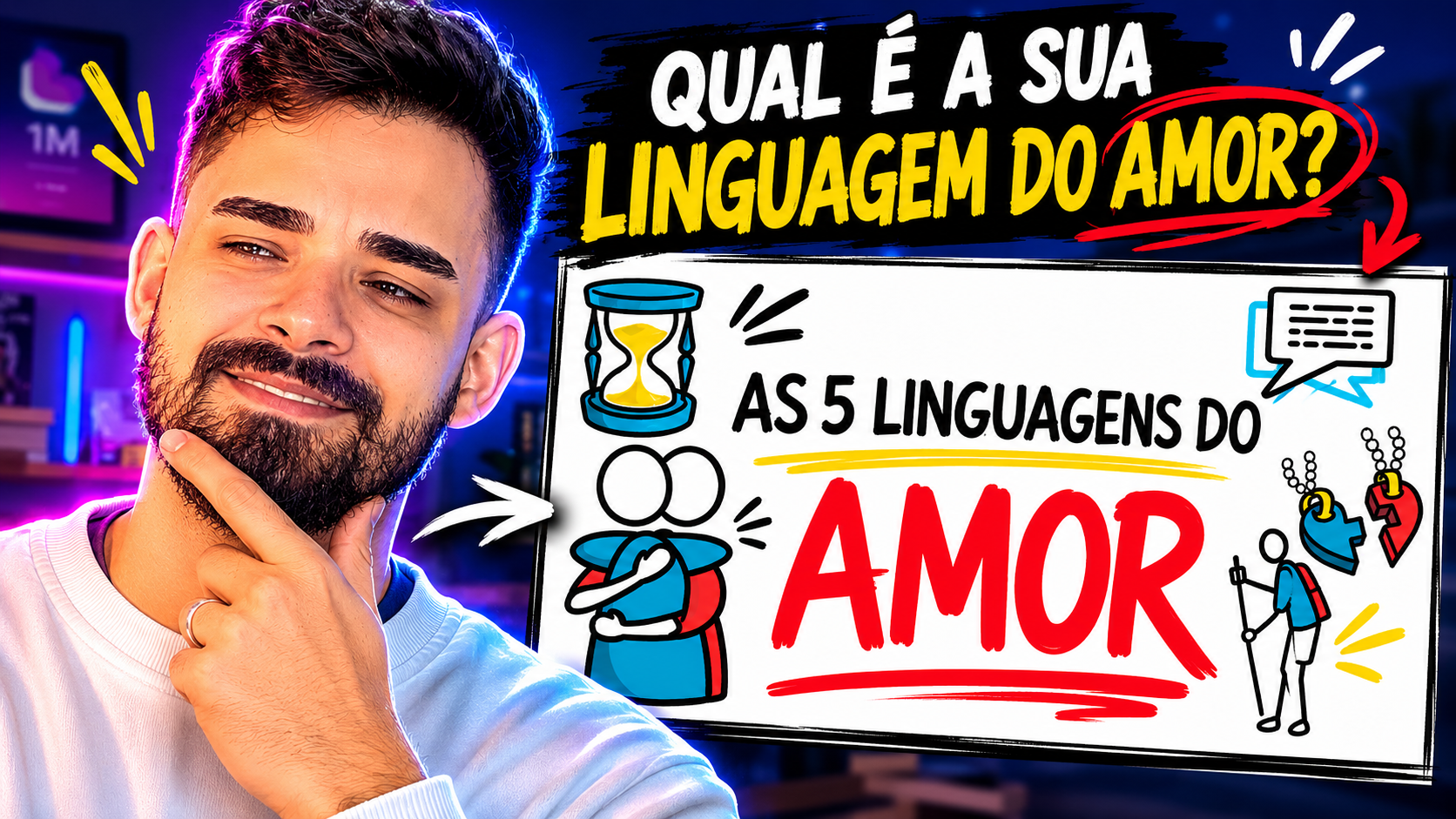 Thumbnail do vídeo Qual sua linguagem do amor?